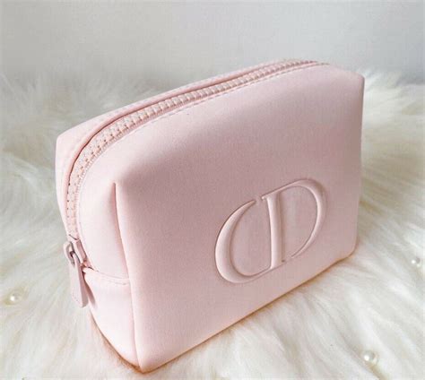 baby pink lady dior bag|christian dior pink makeup bag.